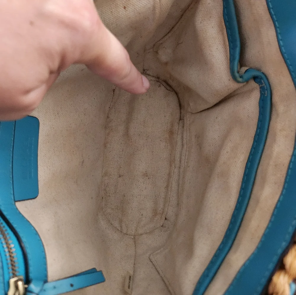 Michael Kors Santorini raffia and leather tote bag - Picture 9 of 9